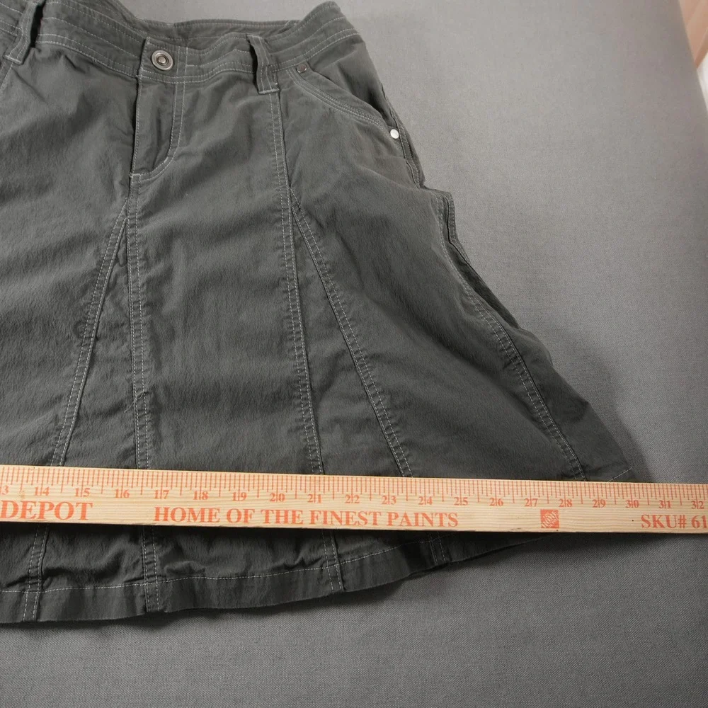 KUHL Performance Pocket Mova Paneled A-Line Vintage Dye Outdoor Women Skirt 8